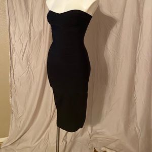Black bodycon dress